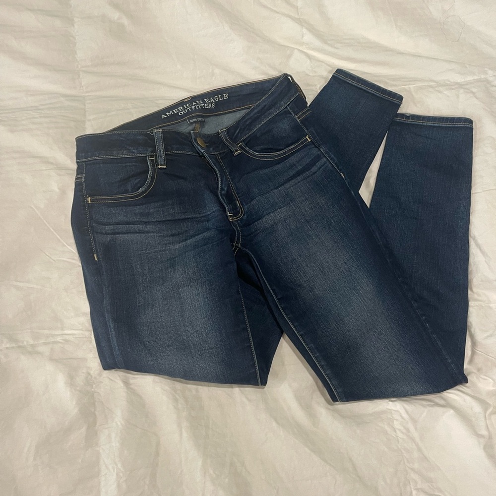American Eagle Outfitters Women's Deep Indigo Skinny Jeans